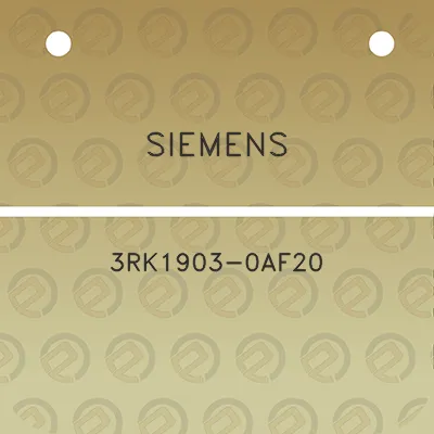 siemens-3rk1903-0af20