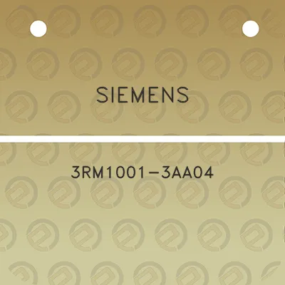 siemens-3rm1001-3aa04