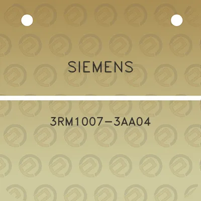 siemens-3rm1007-3aa04