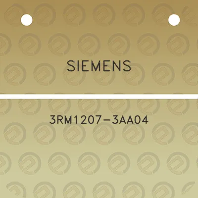 siemens-3rm1207-3aa04