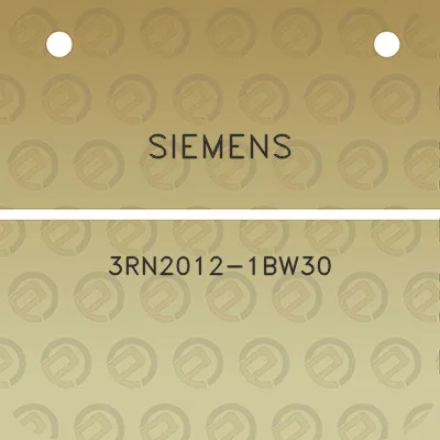 siemens-3rn2012-1bw30