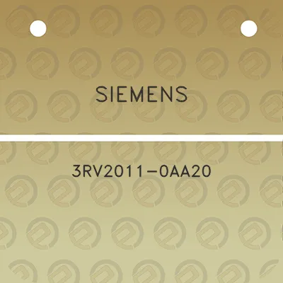 siemens-3rv2011-0aa20