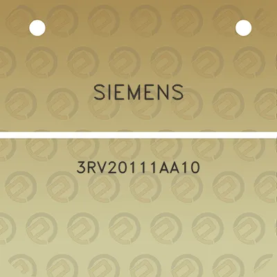 siemens-3rv20111aa10