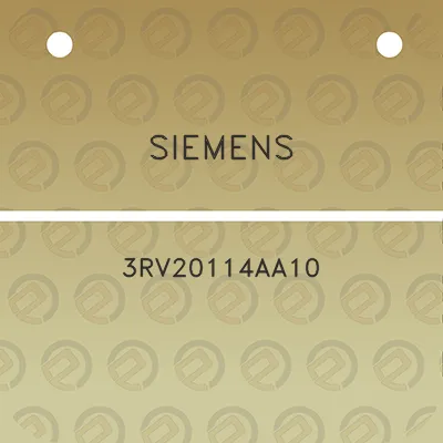 siemens-3rv20114aa10