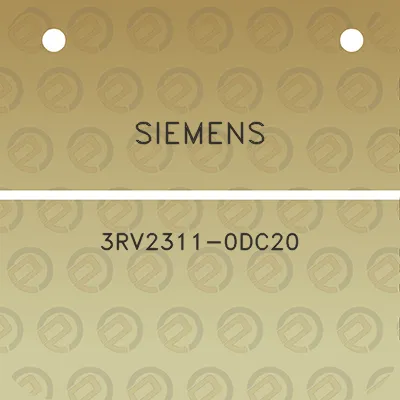 siemens-3rv2311-0dc20