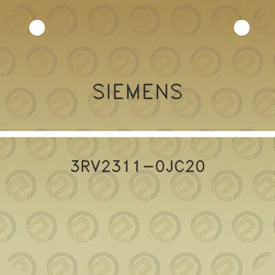 siemens-3rv2311-0jc20