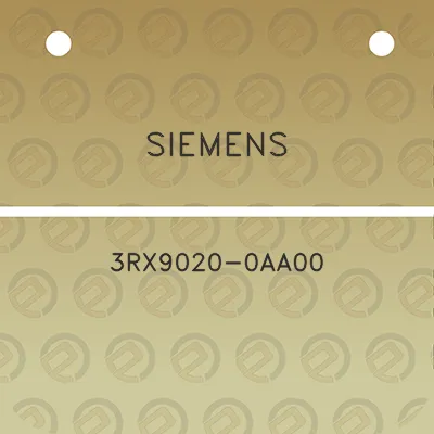 siemens-3rx9020-0aa00