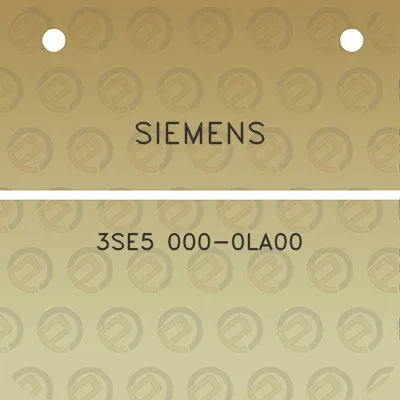 siemens-3se5-000-0la00