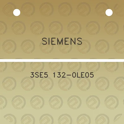 siemens-3se5-132-0le05