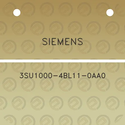 siemens-3su1000-4bl11-0aa0