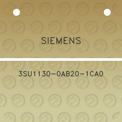 siemens-3su1130-0ab20-1ca0