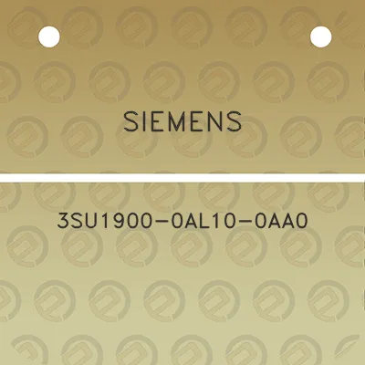 siemens-3su1900-0al10-0aa0