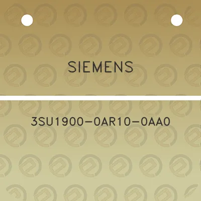 siemens-3su1900-0ar10-0aa0