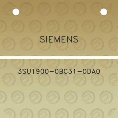 siemens-3su1900-0bc31-0da0