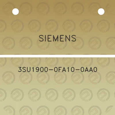 siemens-3su1900-0fa10-0aa0