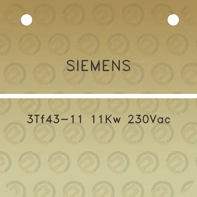 siemens-3tf43-11-11kw-230vac