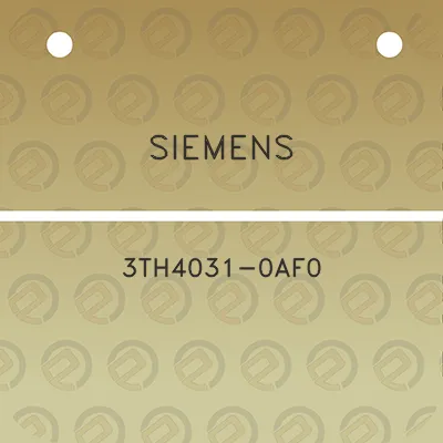 siemens-3th4031-0af0