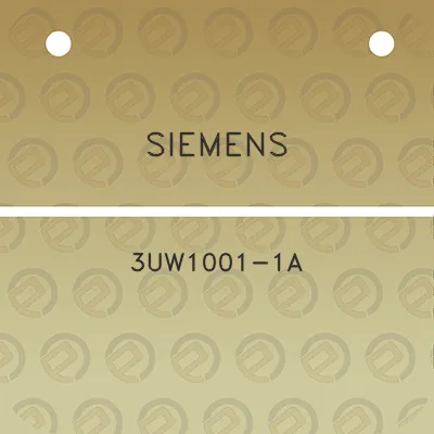 siemens-3uw1001-1a