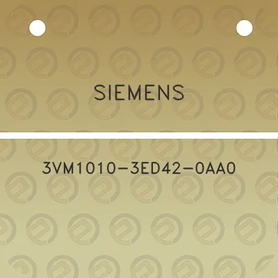 siemens-3vm1010-3ed42-0aa0