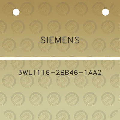 siemens-3wl1116-2bb46-1aa2