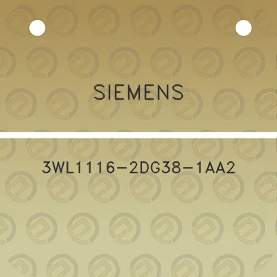 siemens-3wl1116-2dg38-1aa2