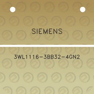 siemens-3wl1116-3bb32-4gn2