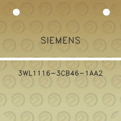 siemens-3wl1116-3cb46-1aa2