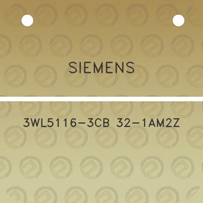 siemens-3wl5116-3cb-32-1am2z