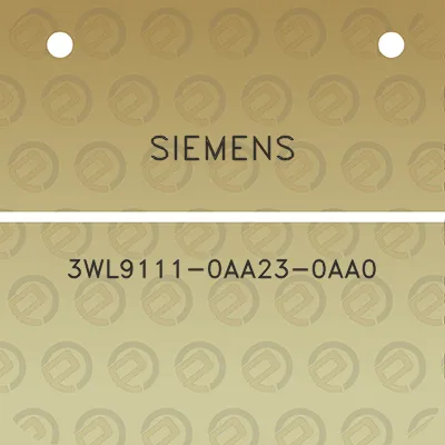 siemens-3wl9111-0aa23-0aa0