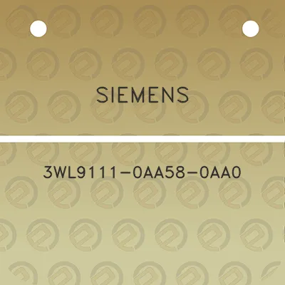 siemens-3wl9111-0aa58-0aa0