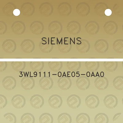 siemens-3wl9111-0ae05-0aa0