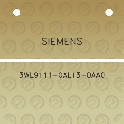 siemens-3wl9111-0al13-0aa0