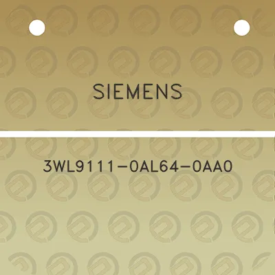 siemens-3wl9111-0al64-0aa0