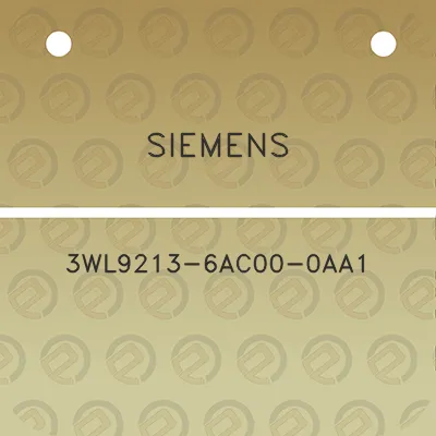 siemens-3wl9213-6ac00-0aa1