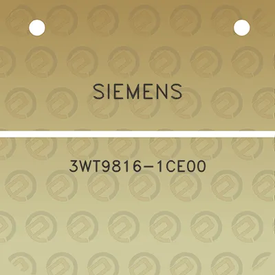 siemens-3wt9816-1ce00