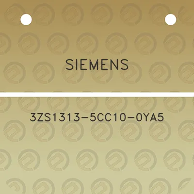 siemens-3zs1313-5cc10-0ya5