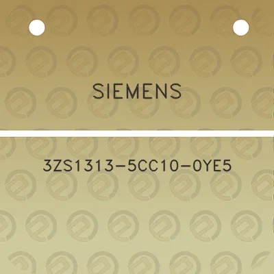 siemens-3zs1313-5cc10-0ye5