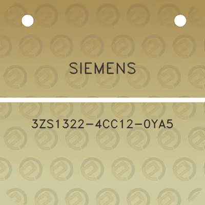 siemens-3zs1322-4cc12-0ya5