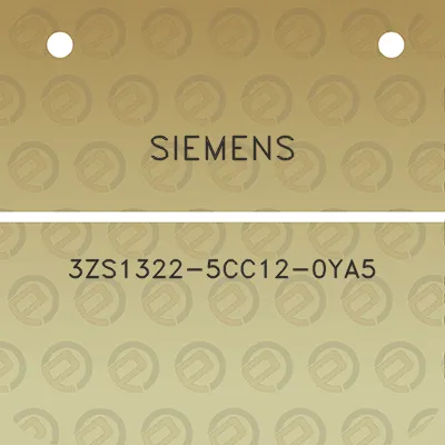 siemens-3zs1322-5cc12-0ya5