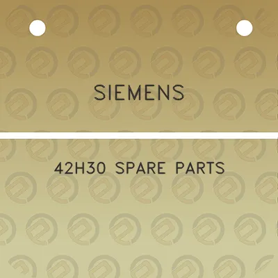 siemens-42h30-spare-parts