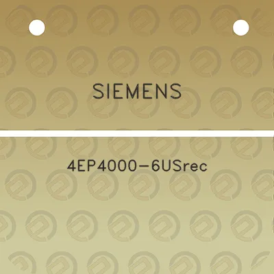 siemens-4ep4000-6usrec