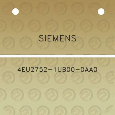 siemens-4eu2752-1ub00-0aa0