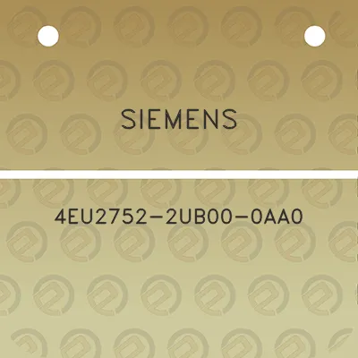 siemens-4eu2752-2ub00-0aa0