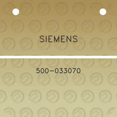 siemens-500-033070