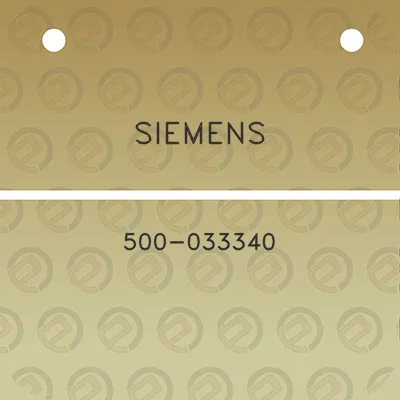 siemens-500-033340