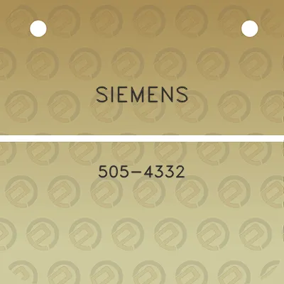 siemens-505-4332