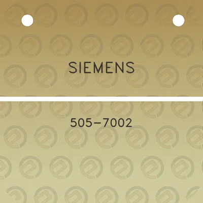 siemens-505-7002