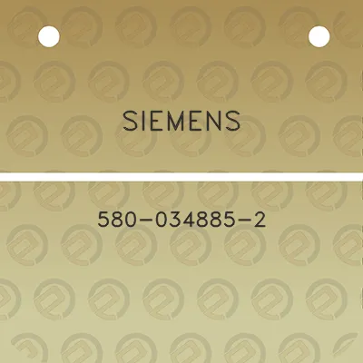 siemens-580-034885-2