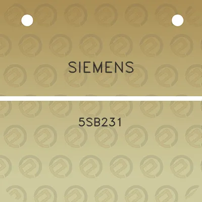 siemens-5sb231