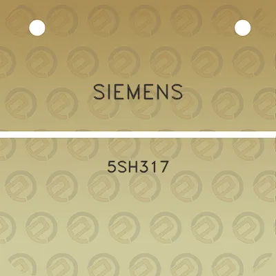 siemens-5sh317